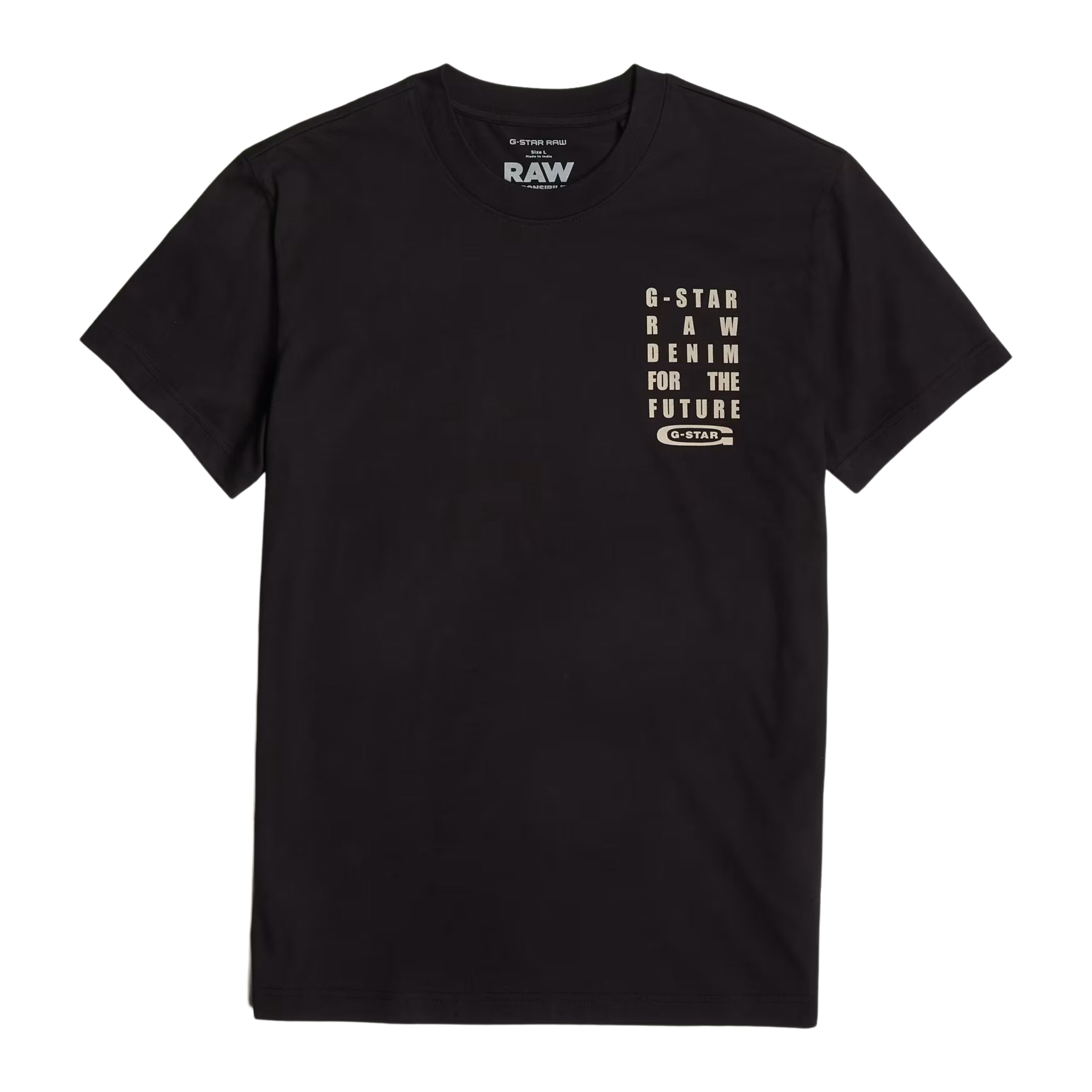 G-Star T-Shirt Text Chest Black
